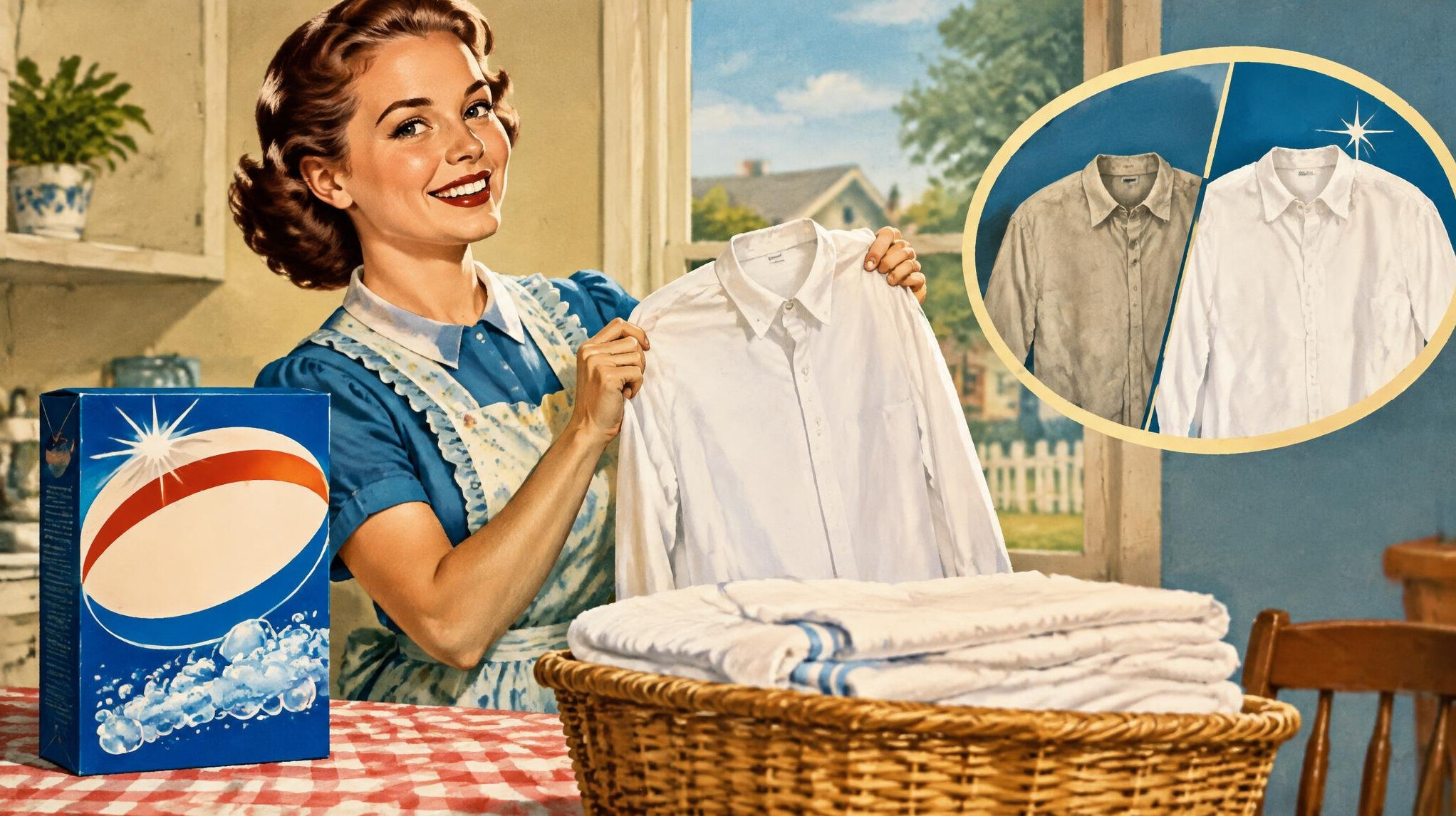 retro advertising scene